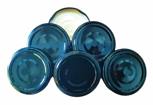 Lids - 10 x 58 mm Twist Top Lids - Black - Pop Top Button