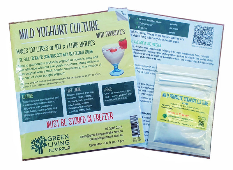 Mild Probiotic Yoghurt Culture - 100 litres