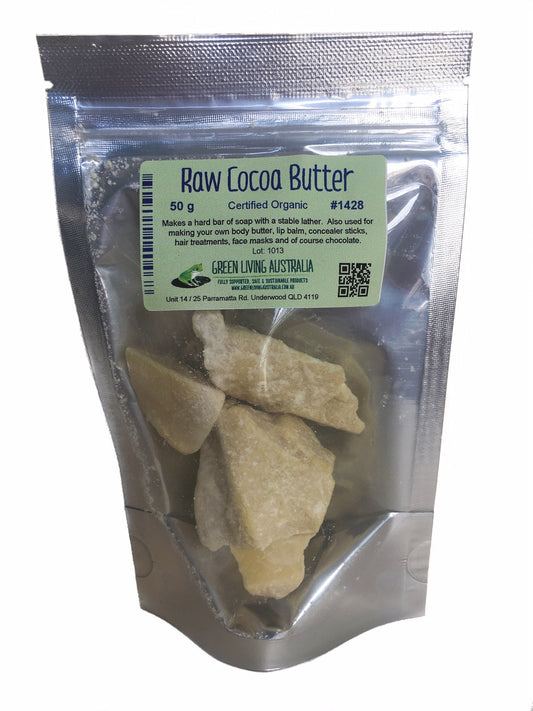 Raw Cocoa Butter (Certified Organic) - 50 grams