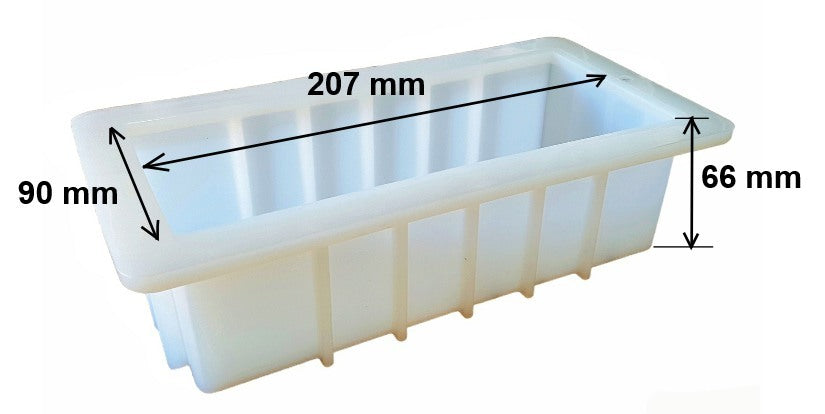 Soap Mould - Brick Loaf Mould - clear - Silicone