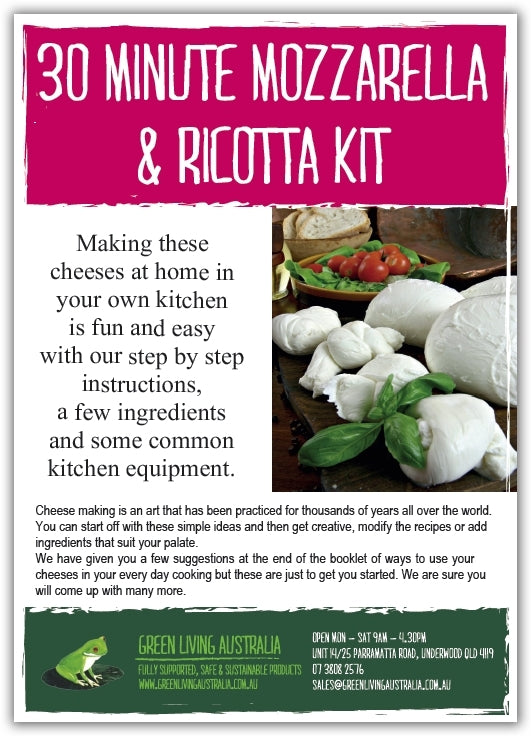 30 Minute Mozzarella & Ricotta Instruction Boioklet