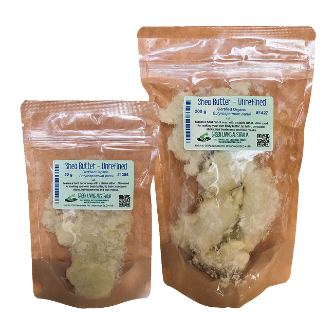 Shea Butter - Certified Organic - Unrefined 50 grams