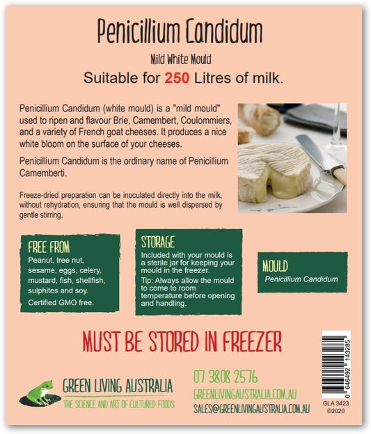 Penicillium Candidum (White Mould) Standard 250 litres - In Bag