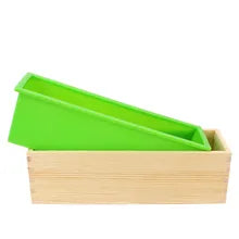 Silicone Soap Mould with Wooden Box